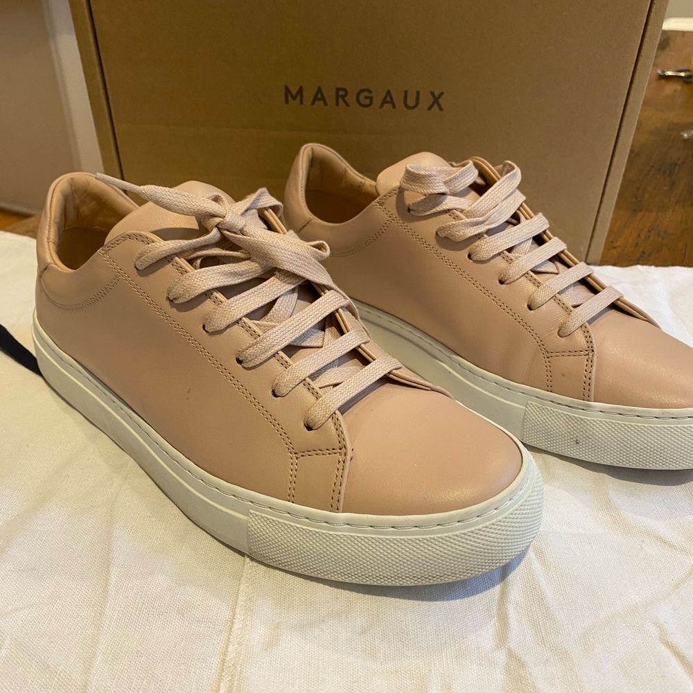 Margaux Leather The Sneaker in Rose